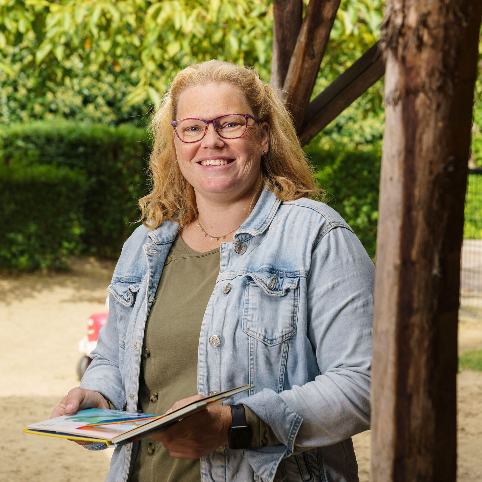 Onze collega Hanneke in het beeld