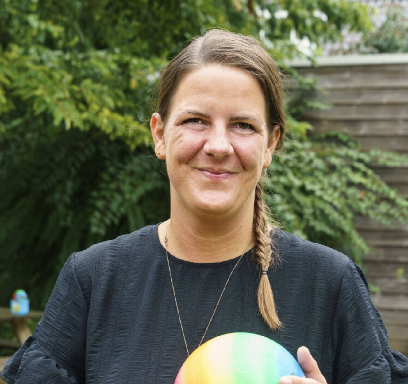 Onze collega Maaike in het beeld op een van onze kinderopvanglocaties